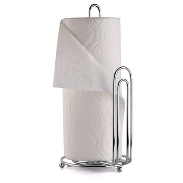 Double Pole Stainless Steel Paper Towel Holder Anti Slip Pad Base PH029861